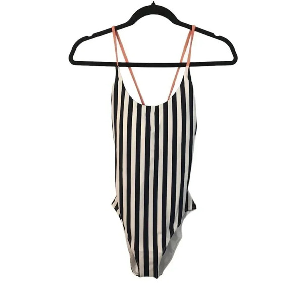 Southern Tide Nautical Navy Stripe Tie Back Scoop Neck One Piece Size XS - Picture 1 of 7